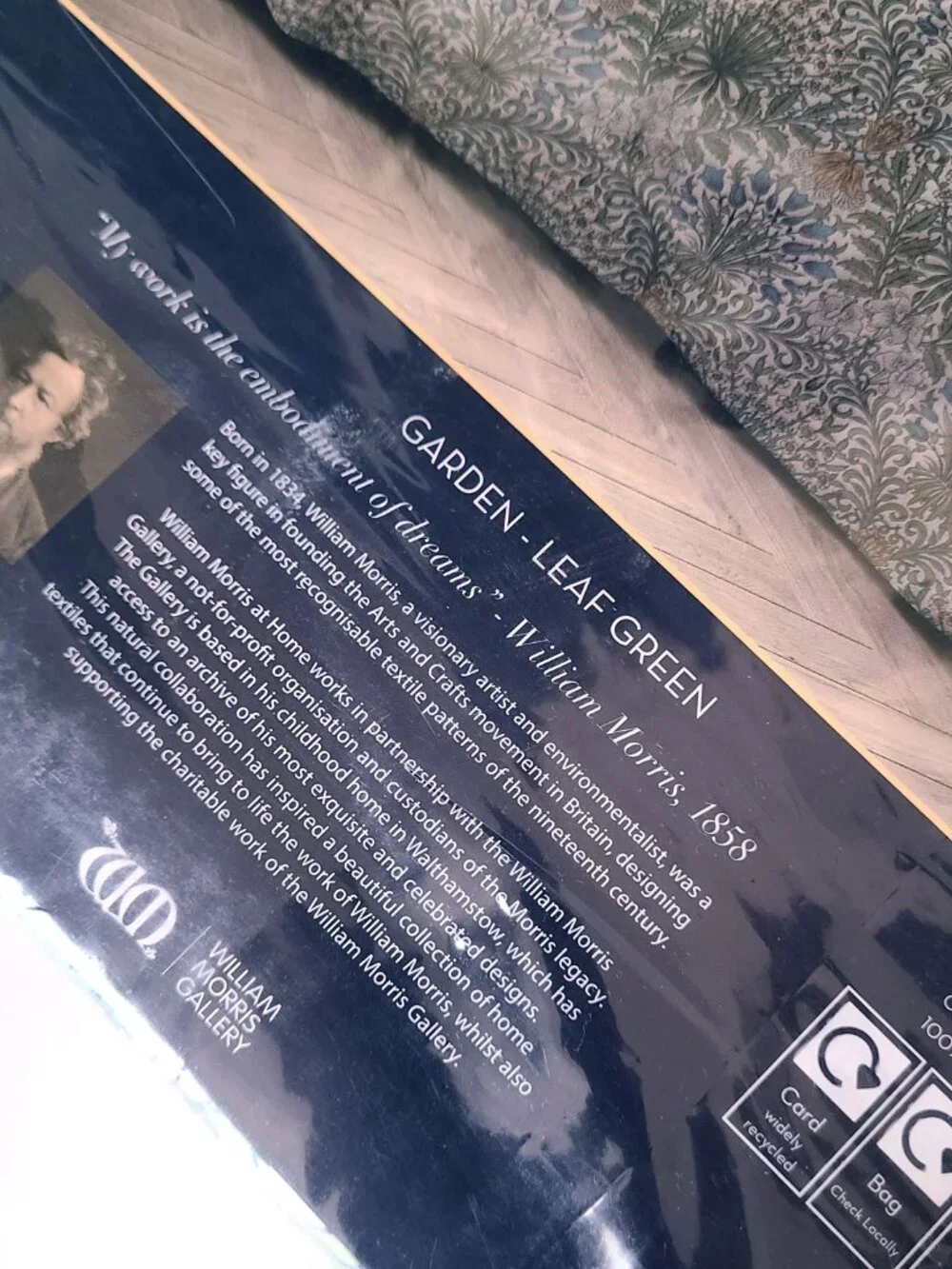 NWT William Morris Cotton Garden Leaf Queen Duvet Cover Set w/ Pillow Shams
